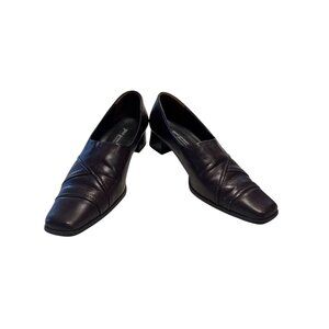 Paul Green Munchen womens handmade brown leather loafer 4.5 SKU 7274